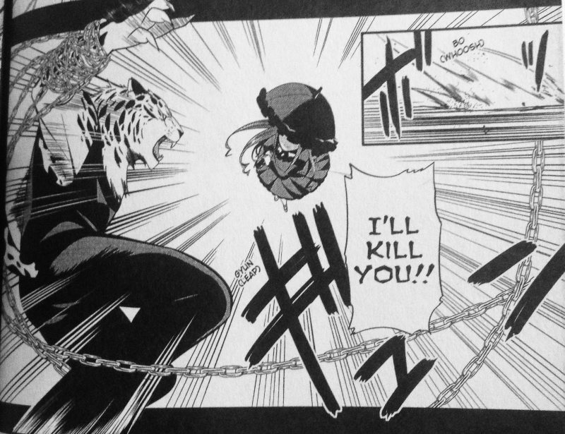 Okay, cat-man here actually looks cool. Can he be a regular character instead of a bunch of schoolgirls who all look the same?